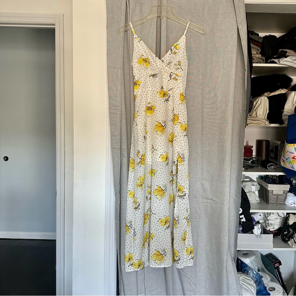 Abercrombie & Fitch | High Slit Summer Midi Dress (Sz XS)